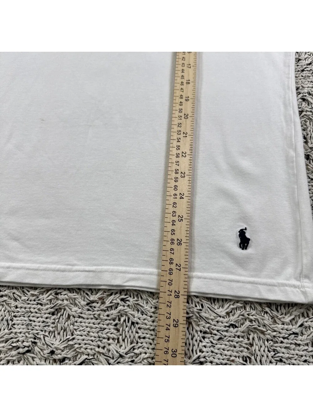 Men’s White Polo Ralph Lauren T-Shirt Size L Classic Fit 100% cotton